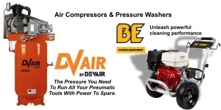 The Pressure You Need To Run All Your Pneumatic  Tools With Power To Spare. Air Compressors & Pressure Washers Unleash powerful cleaning performance