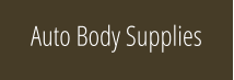 Auto Body Supplies